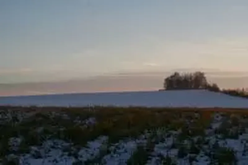 Snowy winter landscape in South Tyrol