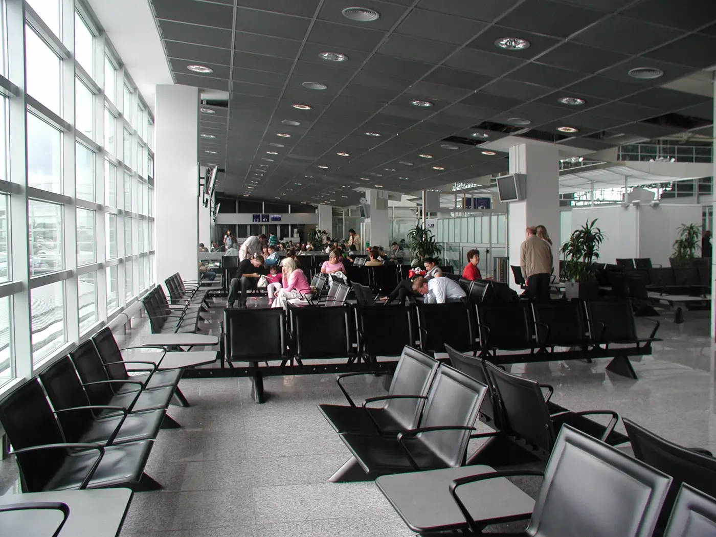 Waiting area at Frankfurt Airport