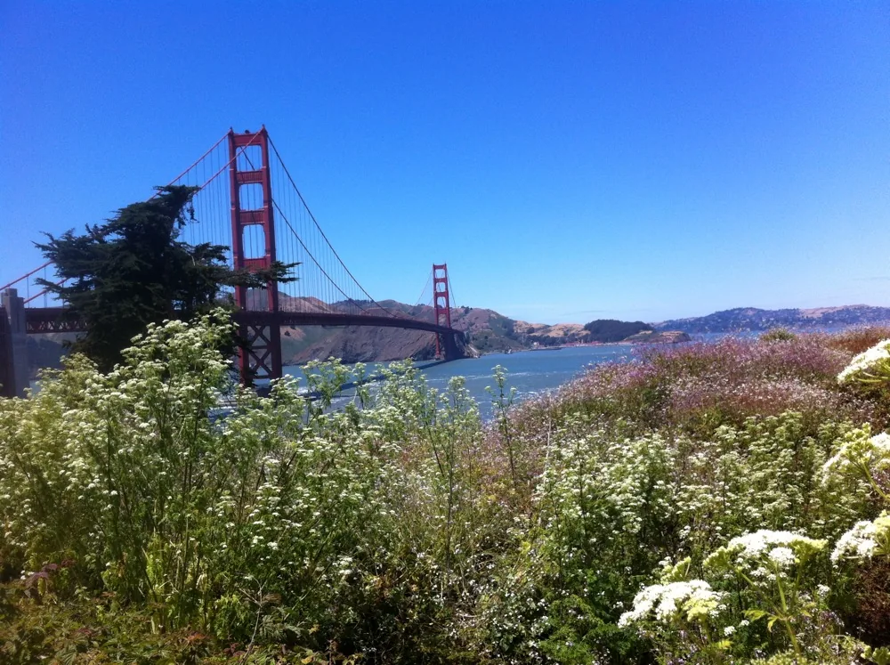 Golden Gate Bridge over San Francisco Bay
